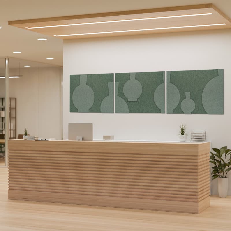 Akoestisch Schilderij Drieluik Rust